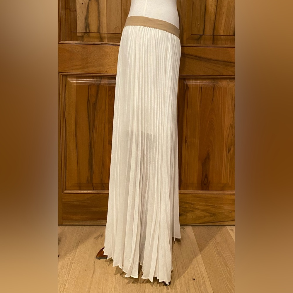Bcbgeneration - White Pleated Full-Length Skirt, … - image 8